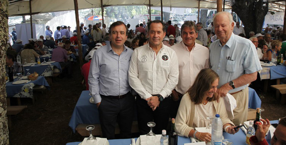 Botas, Escotet, López y Etcheverría, en la "I Romería Abanca Internacional".