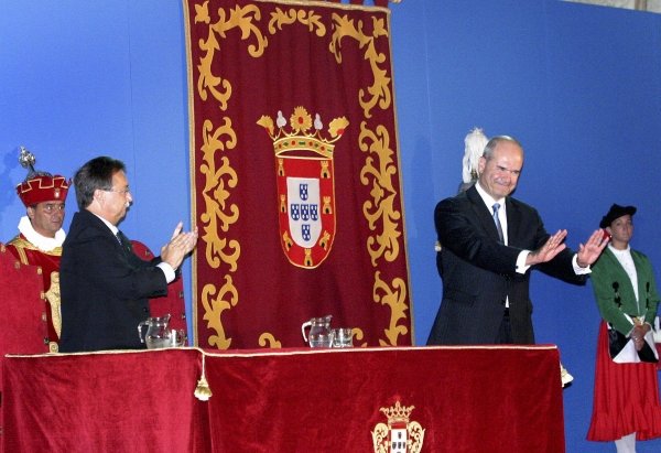 Manuel Chaves con el presidente de Ceuta.