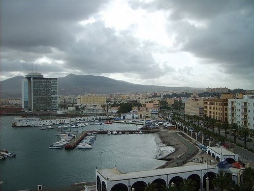 Vista parcial de la ciudad de Melilla.