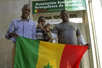 Miembros de la Asociación de Senegaleses en Ourense.