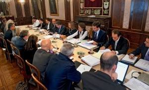 En la imagen vista de la reunión.