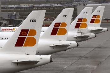 Aviones de Iberia parados por la huelga (Foto: EFE)