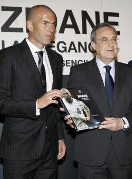 Florentino Pérez, ayer en la presentación de un libro de Zidane.