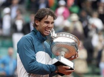El español Rafael Nadal ganó hoy su octavo Roland Garros