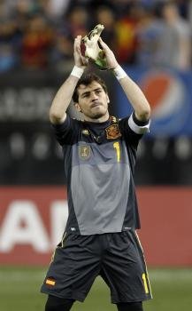  El jugador de España Iker Casillas