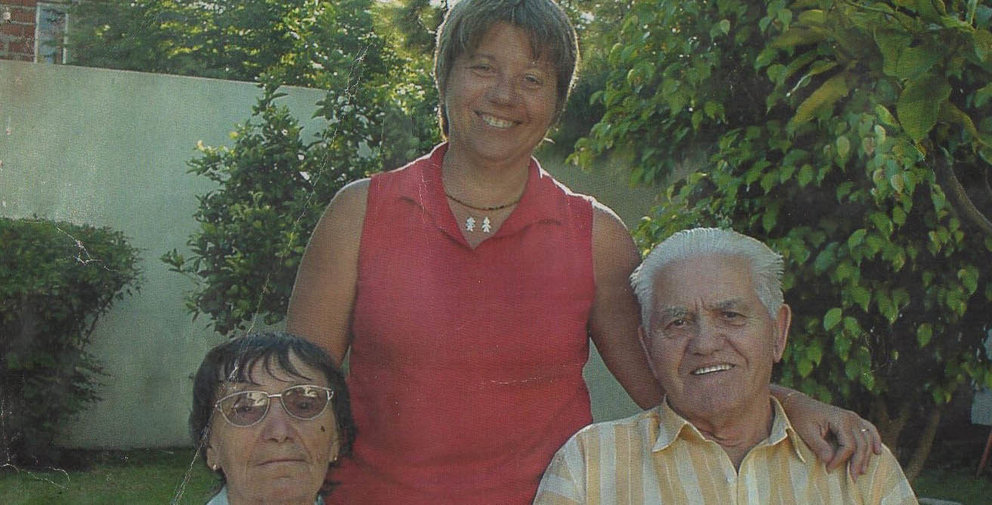 Pepe, Celia y Cristina - año 2002 web