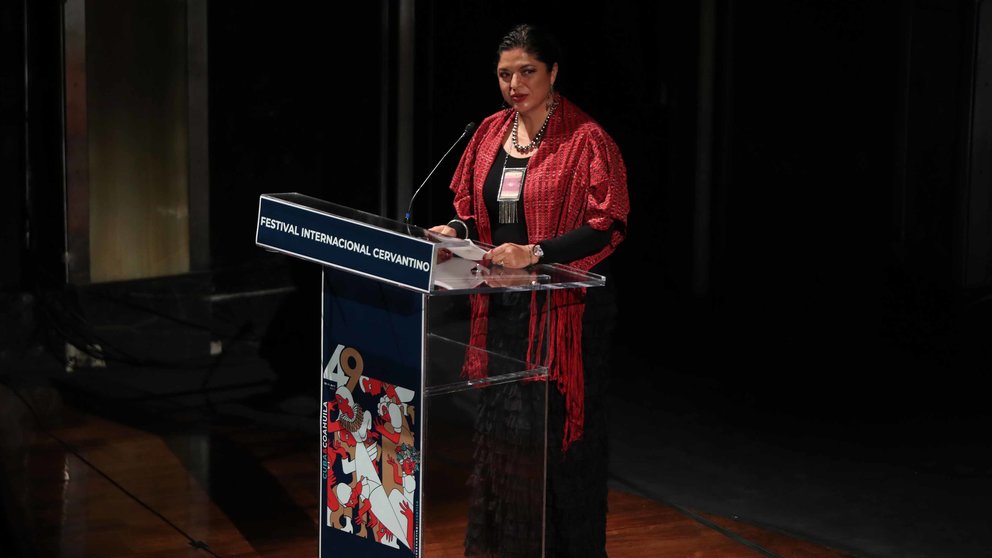 Fotografía de archivo de la Secretaria de Cultura, Alejandra Frausto. EFE/ Mario Guzmán
