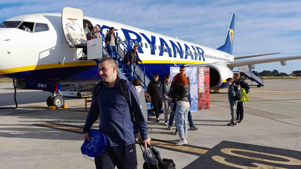 Asturias Ryanair recepcion vuelo Dublin 3 web