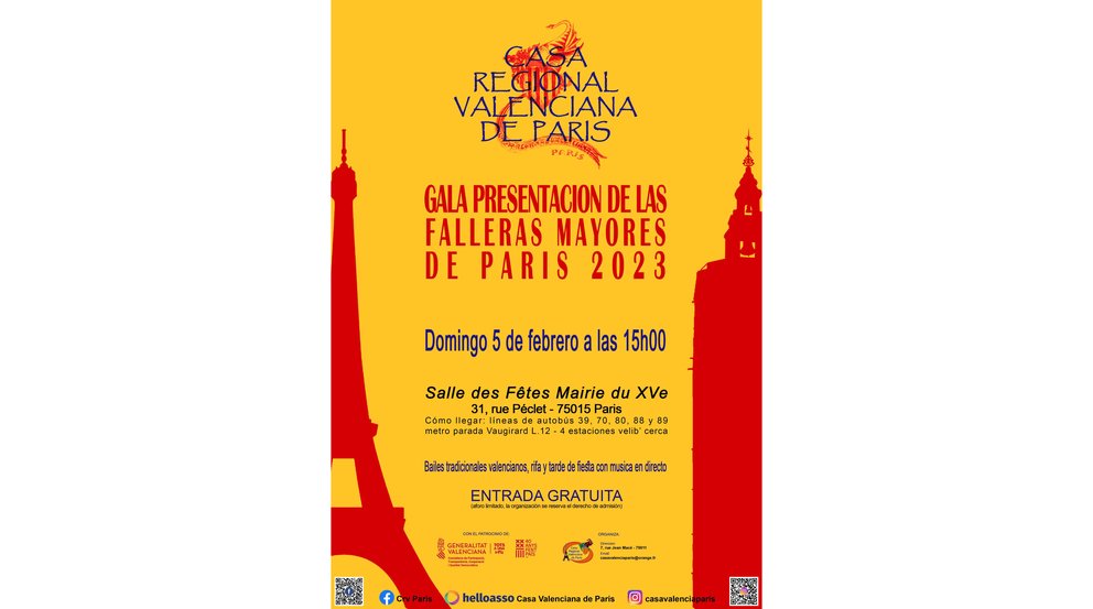 Valencia Casa Regional Valenciana en París web