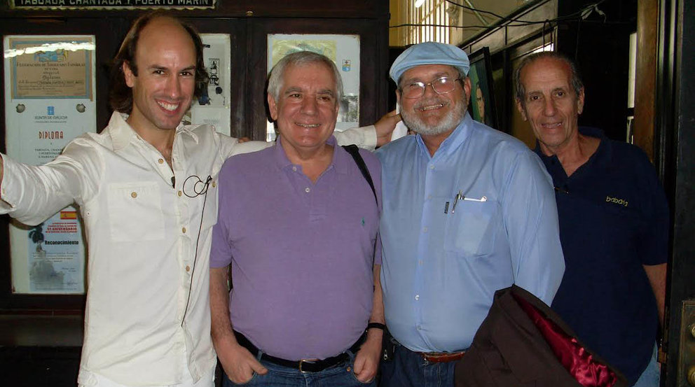 José Antonio Rodríguez Basanta con Carlos Núñez y Felipe Cid