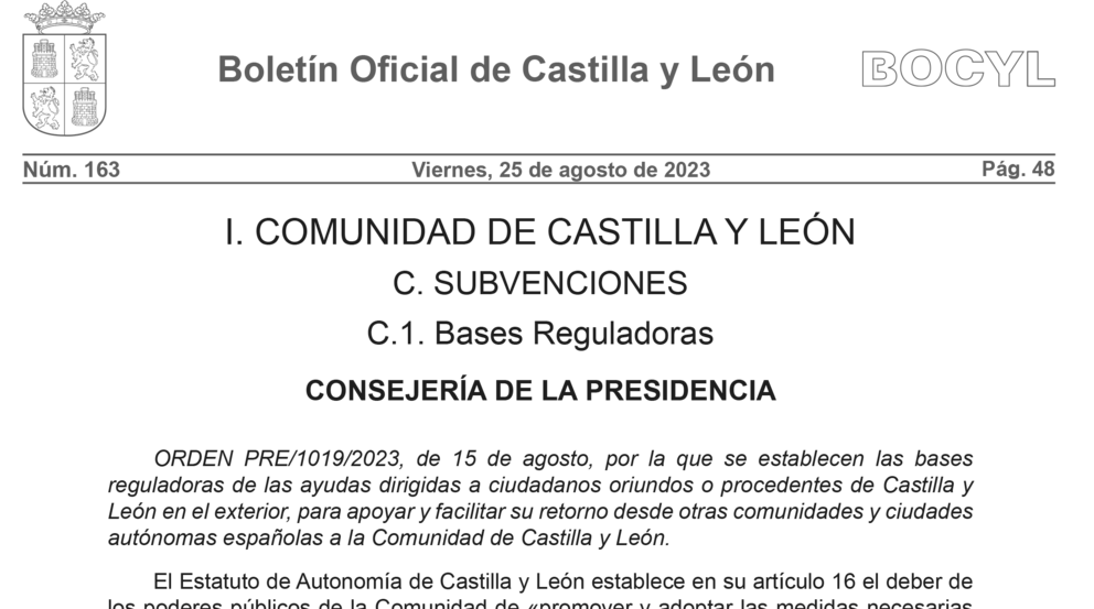 Castilla y León Retorno