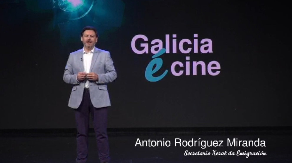 Galicia Miranda presentando Galicia e cine web