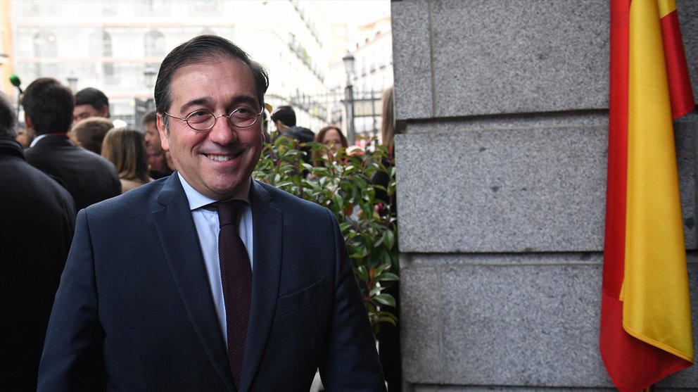 El ministro de Asuntos Exteriores,José Manuel Albares, a su llegada a sesión de Apertura de las Cortes Generales de la XV Legislatura. (EP)