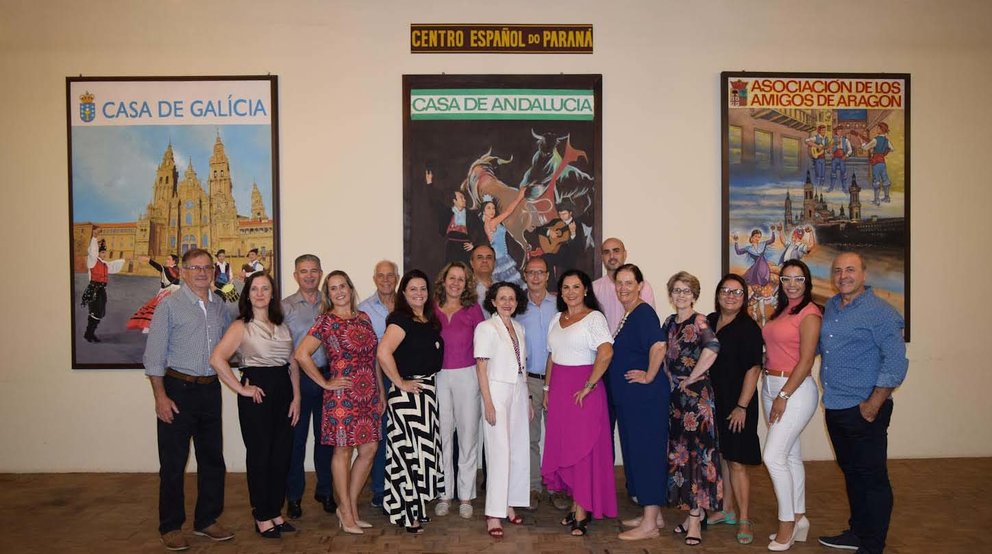 Curitiba Directores del Centro Espanhol casa de Andalucia, Aragon y Galicia y amigos