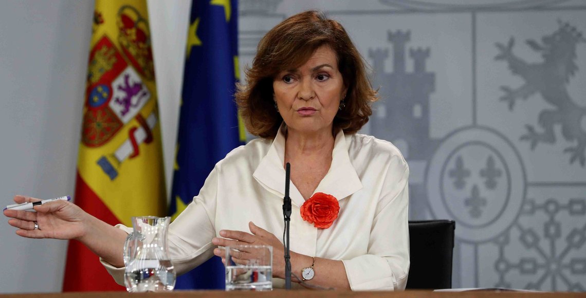 La vicepresidenta del Gobierno, Carmen Calvo. EFE/J.J.Guillén